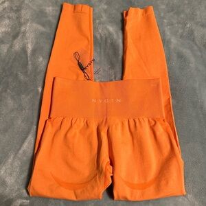 NVGTN High-Waist Seamless Leggings in Bright Orange